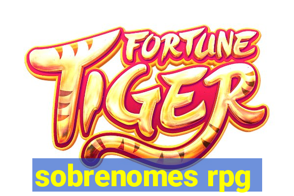 sobrenomes rpg